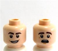Lego Flesh Head For Boy Man Minifigure Reversible Star Wars Pilot Trooper