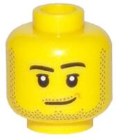 Lego Head For Boy Man Minifigure Beard Stubble
