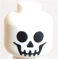 Lego Skeleton Skull Head For  Minifigure  Halloween Monster