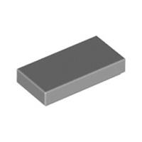 Lego Bricks 100x Medium Stone Grey 1x2 Tile Flat Studless Plate 4211414 3069 NEW