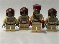LEGO original PARTS - STAR WARS - 4 NABOO troopers ALLIANCE ARMY my design 01