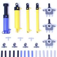 Lego Technic Bricks 29x Pneumatic Pump Cylinder Valve Switch Tube Hose Tee NEW