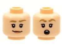 Lego Flesh Head Female Girl Minifigure Reversible Smile Surprised Phoebe