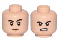 Lego Flesh Head For Boy Man Minifigure Reversible Smile Angry Trooper Star Wars