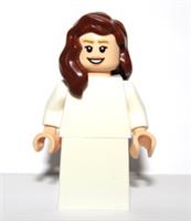 Lego Bride Bridesmaid Minifigure Flesh Reversible Head Brown Hair Wedding