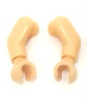 LEGO Flesh Head For Boy Man Minifigure Brown Eyebrows Moustache Reversible Head