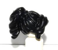 Lego Hair Wig For Female Girl Minifigure Black Curly Messy Ponytail