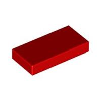Lego Bricks 20x Bright Red 1x2 Tile Flat Thin Studless Plate 306921 3069 NEW