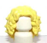 Lego Hair Wig For Female Girl Minifigure Long Yellow Blonde Curly Wavy Tousled