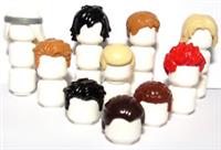 Lego 10 Hair Wig For Boy Man Minifigure Black Brown Ginger Blonde Spiky Set B