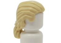 Lego Hair Wig For Boy Man Minifigure Light Tan Blonde Swept Back Short Ponytail