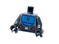LEGO Star Wars part - MANDALORIAN TORSO sand blue from 75267 part 6288407