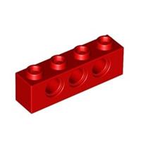 Lego Technic Bricks 10x Bright Red 1x4 Beam with 3 Pin Peg Holes 370121 3701 NEW