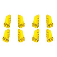 Lego Technic Bricks 8x Bright Yellow 3x7 Studless Panels - 64391 64683 - NEW