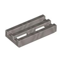 Lego Bricks 20x Silver Ink 1x2 Grille Radiator Plate Metallic 6051422 15561 NEW