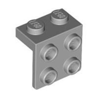 Lego Bricks 10x Medium Stone Grey 1x2 2x2 Angle Plate Bracket 6117967 21712 NEW