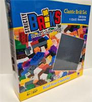 Strictly Briks 336 Piece Brick Set & Base plate - New Sealed - Not Lego