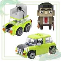 MOC Building Blocks Lego Mr. Bean Mini Car Creative Car Model Building Blocks.
