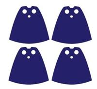 4 x (Pack of 4) Capes Royal Blue Star Wars for Lego Minifigs NEW