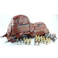 Star Wars MOC Trade Federation MTT 7662 Complete Set (1326 Pieces)