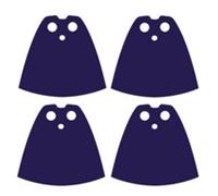 4 x (Pack of 4) Capes Dark Royal Blue Star Wars for Lego Minifigs NEW