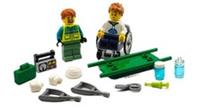 LEGO Hospital Paramedic and Patient Wheelchair, Crutches, Stretcher and More NEW