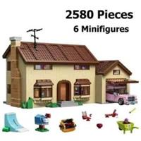 *NEW* UNBRANDED 71006 MOC The Simpsons House 2580pcs Building Blocks Set