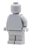 LEGO Light Bluish Grey Monochrome Plain Genuine LEGO Minifigure NEW