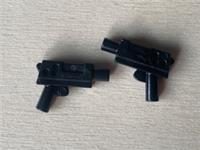 2 Lego part - 2 x black 6103643 SUBMACHINE GUN 3.2 SHAFT gun from 75373