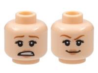 Lego Flesh Head For Female Girl Minifigure Reversible Smile Scared Ginny