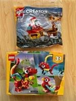 Lego Creator Santa's Sleigh Ride & 3in1 Red Dragon / Phoenix Bird Model - NEW