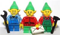Lego 3 Elf Minifigure Tools & Letter Santa Helpers Xmas Christmas Advent Set A