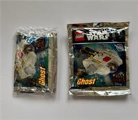 LEGO Star Wars Rebels GHOST Foil Pack 911720 One Sealed ,One Open & Complete X 2