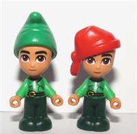 Lego 2 Elf Micro Doll White Minifigure Not Inc Xmas Santa Christmas Advent