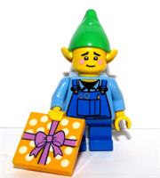 Lego Elf Elve Boy Minifigure & Present Gift Xmas Christmas Advent Santa