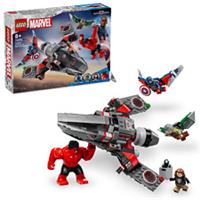 LEGO Marvel 76292 Captain America vs. Red Hulk Battle 100% Complete W/ Instructi