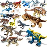 NEW kids Large Full Size Rex Indominus Dinosaur Figure Building Blocks Toys Gift