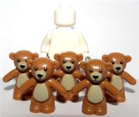 Lego 5 Teddy Bear Bears      Minifigure Not Inc Xmas Advent