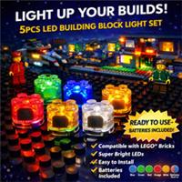 5Pcs LED Light Building Block - Accessory - Light Up Your Creations