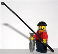 Lego Fisherman Minifigure Red Shirt Sea Fishing Rod Fish Father Fathers Day