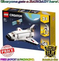 LEGO Creator Space Shuttle 144 Piece 3-in-1 Construction Set 31134 for Ages 6+