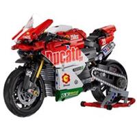New Technic Series Motorcycle V4 Building Blocks Set Super Motorbike Model Kit