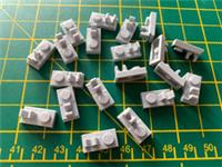 20 LEGO brand new light grey 4598526 PLATE 1X2 W. VERTICAL GRIP Star Wars Marvel
