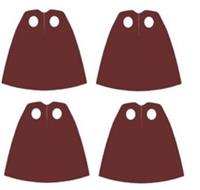 4 x (Pack of 4) Capes Brown Star Wars for Lego Minifigs NEW