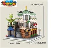 City Street Corner Hotel Architecture Building Blocks Model Set Creative Toy Gif