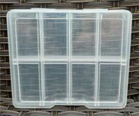 1x EMPTY STORAGE DISPLAY CASE FOR LEGO MINIFIGURES HOLDS UPTO 8 MINIFIGS