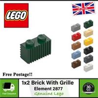 1x2 Modified Brick With Grille Fluted Profile | LEGO 2877 | Best Price On Ebay