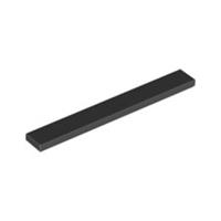 LEGO Parts 1 x 8 Black Tile - Flat Thin Studless 416226 - 4162 - Qty 10 - NEW