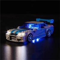 LocoLee LED Light Kit for Lego 76917 Speed Champions Nissan Skyline GT-R R34 Upg