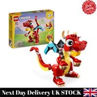 LEGO Creator 3in1 Red Dragon Toy to Fish Figure to Phoenix Bird Model Animal *